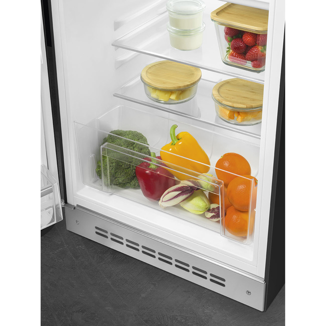 Smeg - Chłodziarko-zamrażarka FAB10LBL6 50'S STYLE - czarny