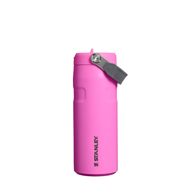 Butelka termiczna Stanley IceFlow Flip Straw 0,47 l ze słomką, różowa Hot Pink