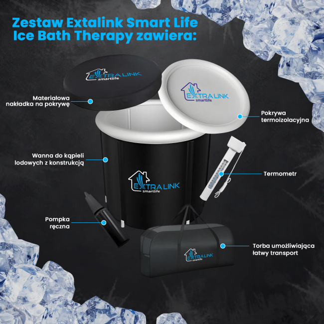 EXTRALINK Ice Bath Bathtube Wanna składana do morsowania i zimnych kąpieli