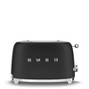 Smeg - Toster, dwie kromki, czarny mat Tsf01blmeu 50's style