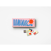 Gra domino Printworks Junior Dominoes, drewniane klocki z ilustracjami
