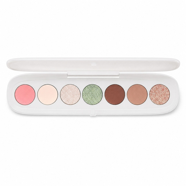 Paleta cieni do powiek Lovro Bloomlight Eyeshadow Palette, beże, róż i perłowa zieleń, 6,4 g