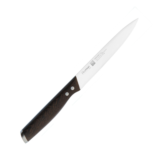 Nóż uniwersalny Fissman Ferdinand 13 cm, stal X50CrMoV15, drewniana rękojeść