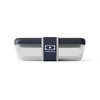 Lunchbox szklany Monbento x Pyrex Pure 600 ml, niebieski Blue Natural