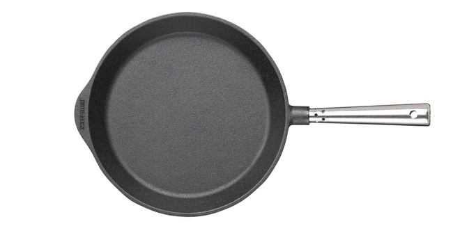 Patelnia żeliwna Skeppshult Professional 26 cm bez powłoki, stalowa rączka