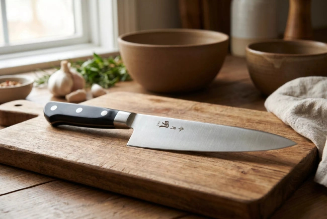 Nóż szefa kuchni Fuji Cutlery Akira Reigetsu FC-0106, gyuto 18 cm