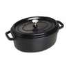 La Cocotte Garnek Żeliwny Owalny 4.2 Ltr, Czarny - Staub