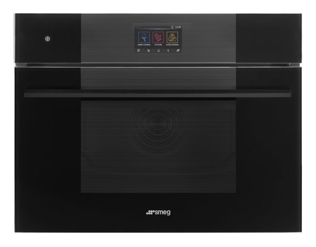 Smeg - Piekarnik elektryczny z funkcją mikrofali Linea So4104M2Pb3 Czarny