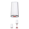 Kieliszki do szampana wąskie Trebonn SplitGlass 320 ml, czerwony zaczep, 2 czasze bez nóżki