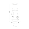 Młynek do kawy Aarke A1341, elektryczny, płaskie żarna 64 mm, czarny mat