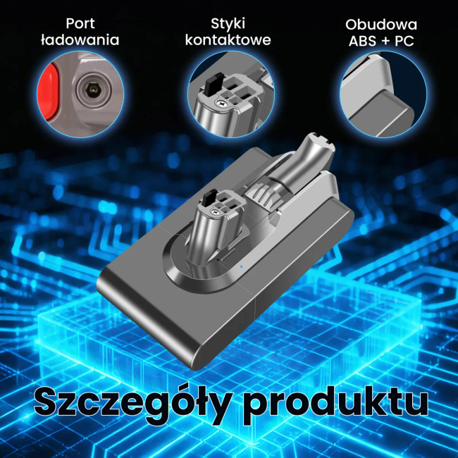 Extralink | Filtr + zamiennik baterii , Akumulator Do Odkurzacza Dyson V11 V15 Sv46 Sv47 | (Click Type) 25.2V 4000mAh