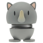 Figurka Hoptimist Soft Rhino S Grey, szary nosorożec