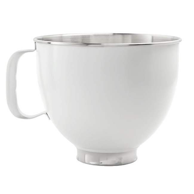 Dzieża ze stali nierdzewnej KitchenAid 4,8 l biała 5KSM5SSBWH do mikserów Artisan 5 i Classic
