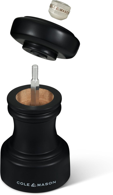 Młynek do soli Hoxton czarny mat 10,4 cm - Cole&Mason