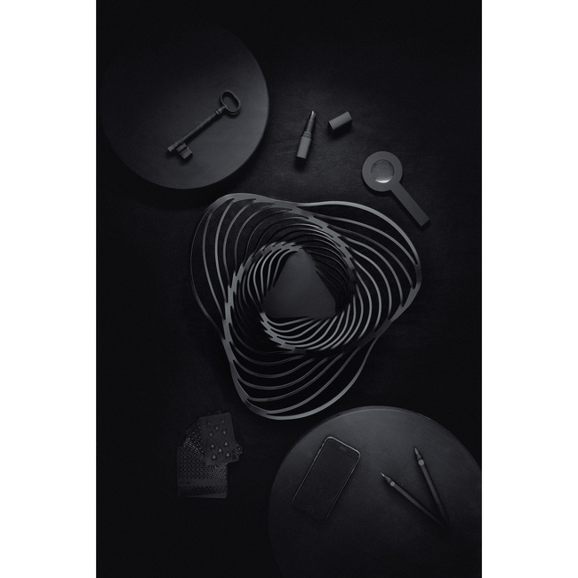 Kosz na owoce Trinity 28 cm czarny Alessi