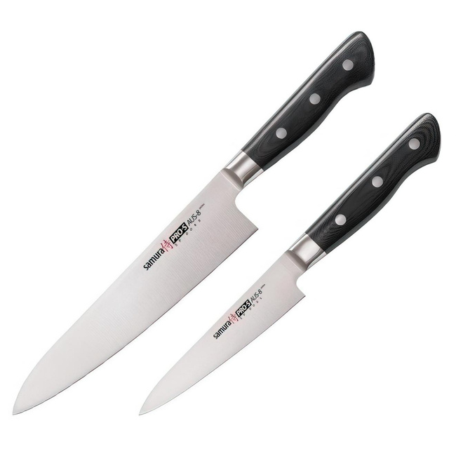 Samura PRO-S zestaw 2 noży szef i utility SP-0210.