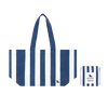 Torba na co dzień - Whitsunday blue M 39x19cm - Dock & Bay