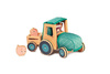 Lilliputiens Drewniany traktor z przyczepą i 2 świnkami Krówka Rosalie 2 lata+