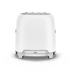 Smeg - Toster, dwie kromki, biały mat 50's style Tsf01whmeu biały (mat)