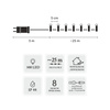 Extralink | Lampki LED | 500L zimny biały, dł. 3 + 25 m wewn/zewn