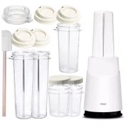 Blender Personalny II Mason Jar Ready White (zestaw 16 elementów) - Tribest