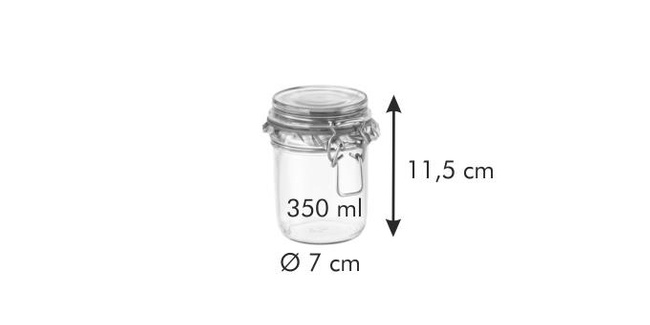 Słoik na przetwory z klipsem Tescoma Della Casa 350 ml - Tescoma