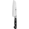 Nóż santoku ZWILLING Pro z rowkami 18 cm, stal FRIODUR, rękojeść z 3 nitami