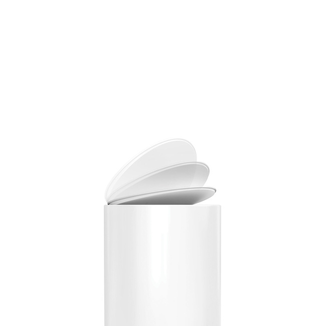 Kosz pedałowy Simplehuman CW2108, 6 l, półokrągły, biała stal