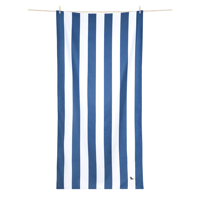 Ręcznik plażowy szybkoschnący - Whitsunday blue L 160X90cm - Dock & Bay