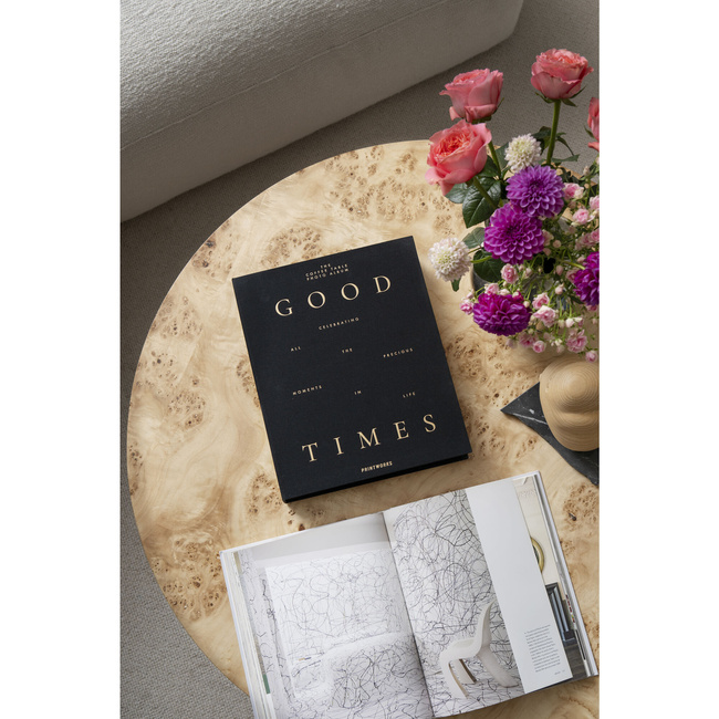 Album na zdjęcia Printworks Good Times L, czarny, czarne karty, 60 stron