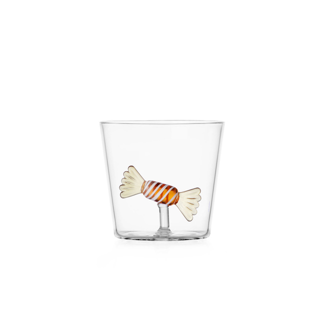 Szklanka Ichendorf Milano Sweet & Candy z bursztynowo-żółtym cukierkiem, 300 ml