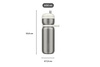 Butelka termiczna sportowa Mepal Twist Active 600 ml, Graphite Black