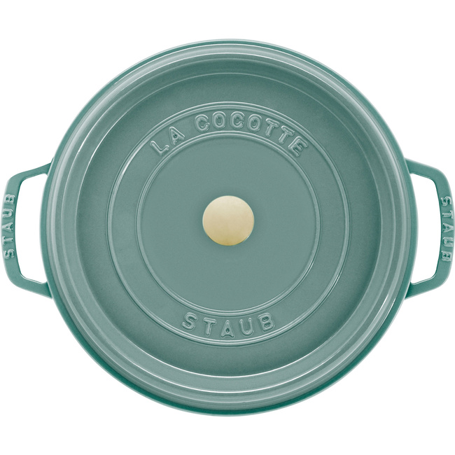 Garnek żeliwny okrągły 6.7 ltr, eukaliptusowy - Staub
