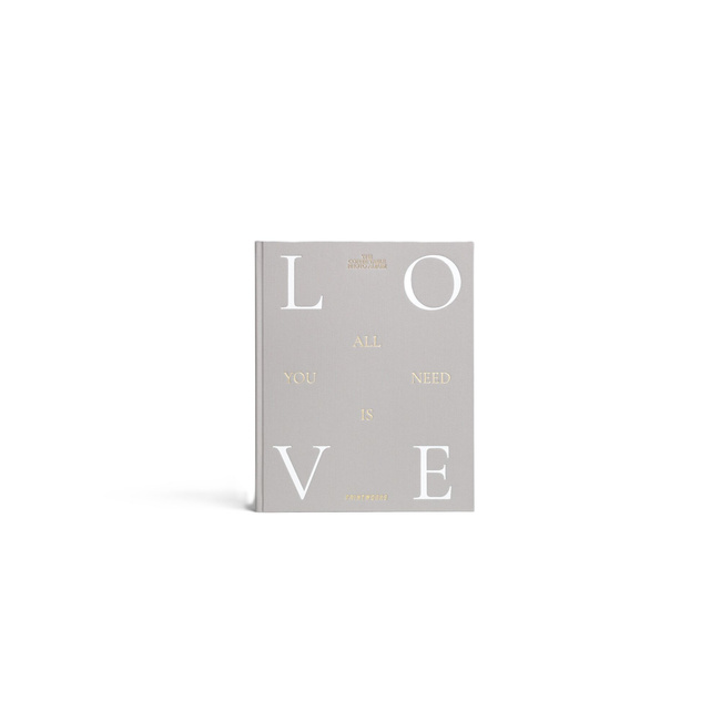 Album na zdjęcia Printworks All You Need Is Love XL, szary z czarnymi kartami