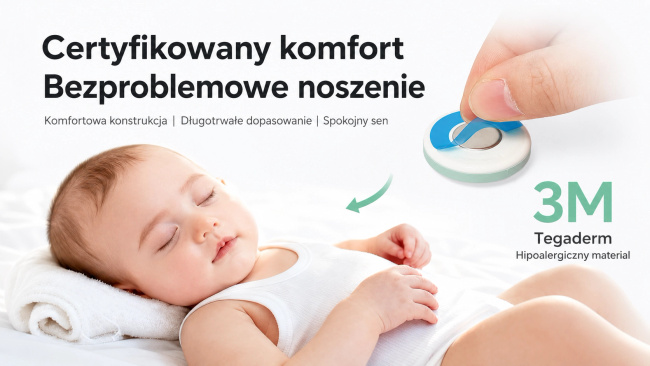 Momcozy T31 Smart Baby Thermometer Inteligentny termometr dla dzieci do pomiaru temperatury ciała