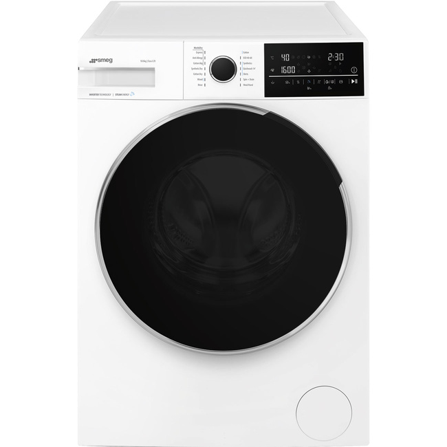 Smeg - Pralko-susz., 10/6kg, 1400, Steam, LCD Universal Wdn064sldin Biały.