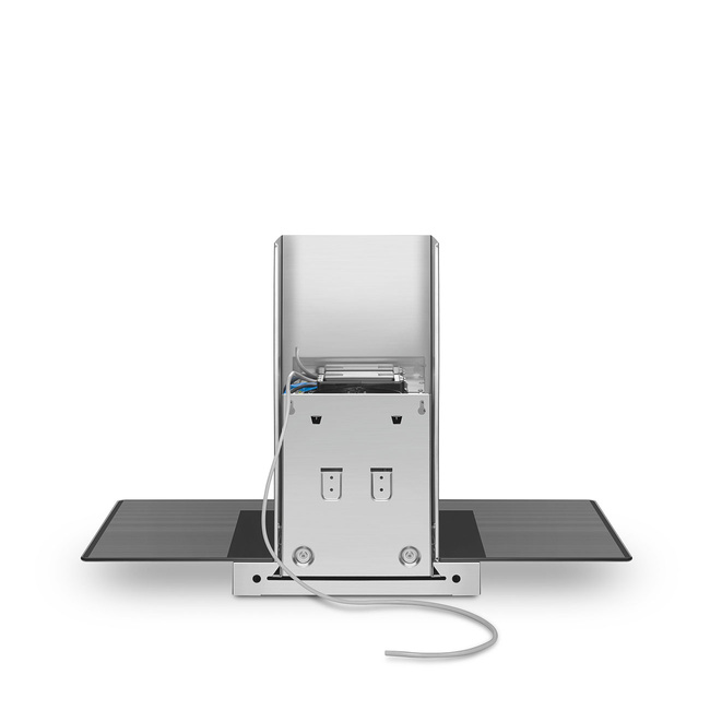 Smeg - Okap przyścienny, 90 cm, T-kształtny Universal Kbt900Ve Stal nierdzewna + Szkło