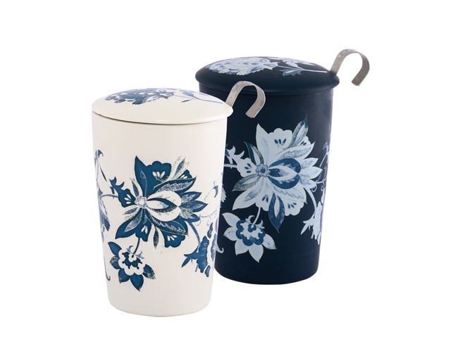 Kubek z zaparzaczem TeaEve 350ml Luna biały Eigenart