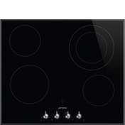 Smeg - Płyta kuchenna Classica Se364Etbm Czarne szkło.