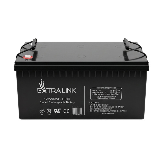 EXTRALINK AGM 12V 200Ah Akumulator Bezobsługowy Do Zasilania Awaryjnego Paneli PV