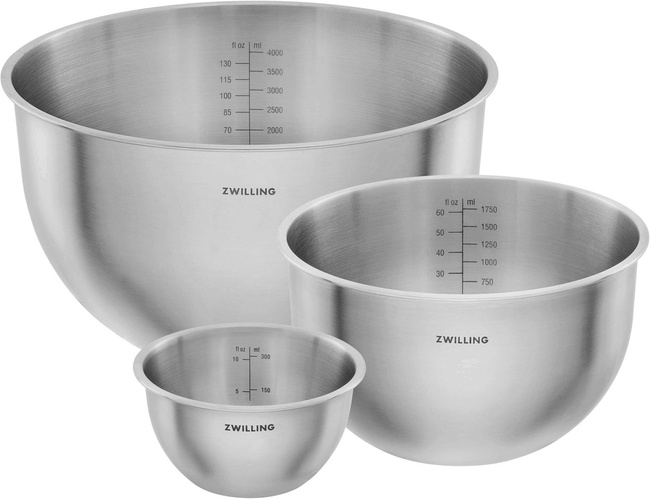 Fresh & Save Zestaw 3 Stalowych Misek - Zwilling