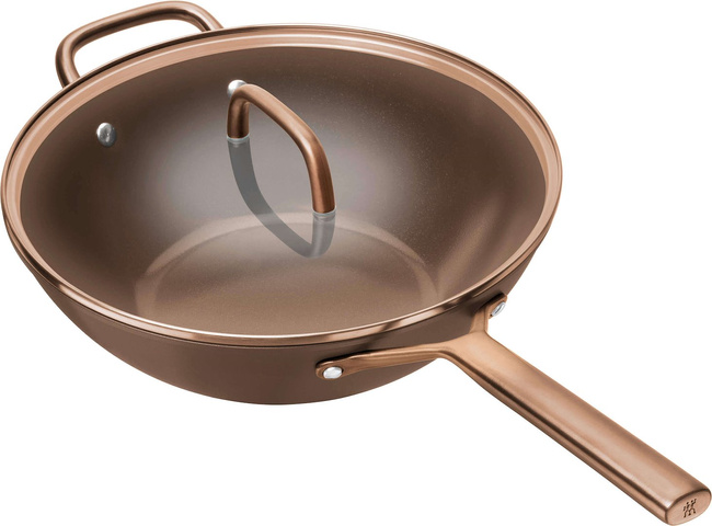 Milano Wok z pokrywką 30 cm brązowy - Zwilling