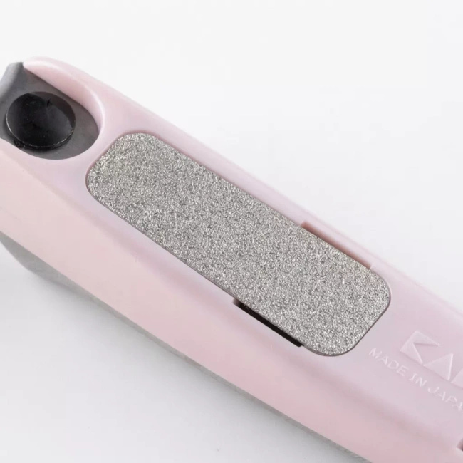 Obcinacz do paznokci KAI KQ2040 damski, różowy, z ostrzem 3D, 7 cm