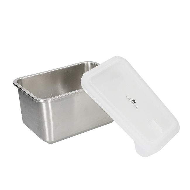 Pojemnik kuchenny ze stali nierdzewnej z pokrywką 2,7 l - Masterclass