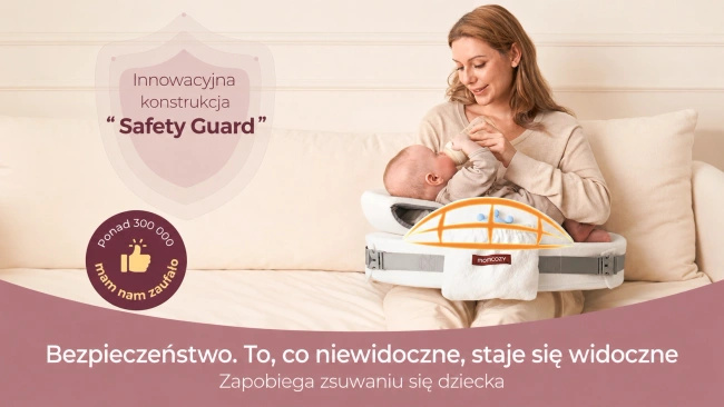 Poduszka do karmienia Momcozy CozyPro NP006 z pianką memory, biała