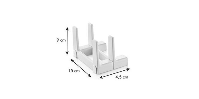 Przedłużacz organizera na pokrywki Flexispace 46 x 148 mm, 2 szt. - Tescoma