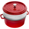 Garnek żeliwny okrągły z wkładem 3.8 ltr czerwony - Staub
