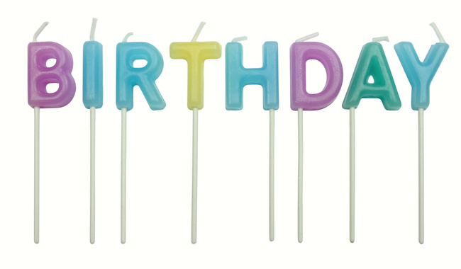 Pme Świeczki Urodzinowe Happy Birthday Pastelowe