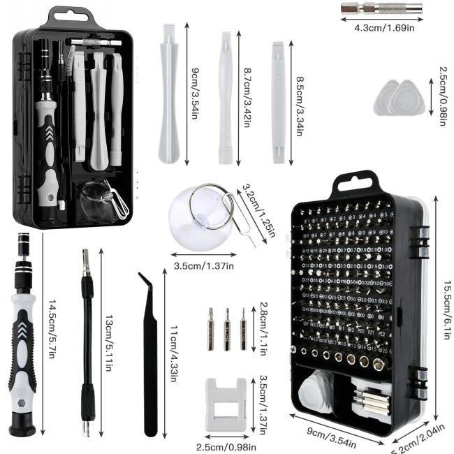 Extralink Zestaw Śrubokrętów Precyzyjnych 118w1 Wkrętaki Torx Do Elektroniki