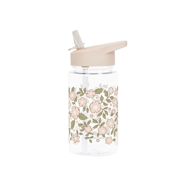 Butelka na wodę dla dzieci Blossoms pink 0,45l - A Little Lovely Company